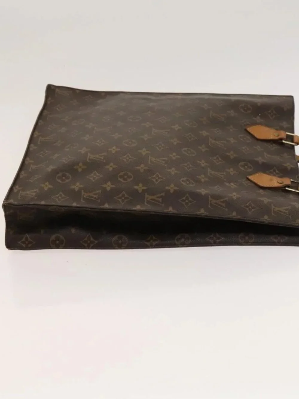 LOUIS VUITTON Monogram Sac Plat Hand Bag M51140 LV Auth 119040